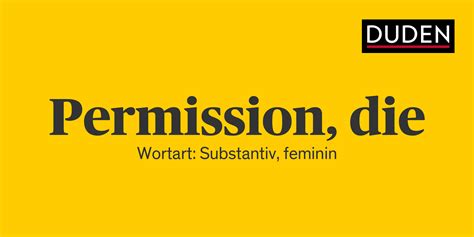 permission bedeutung.